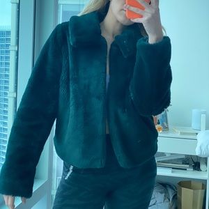 Express Teddy Green Jacket